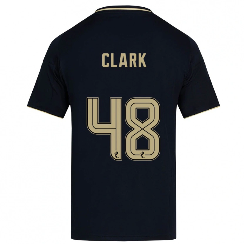 Danxen Niño Camiseta Ellis Clark #48 Azul Marino Dorado 2ª Equipación 2025/26 La Camisa