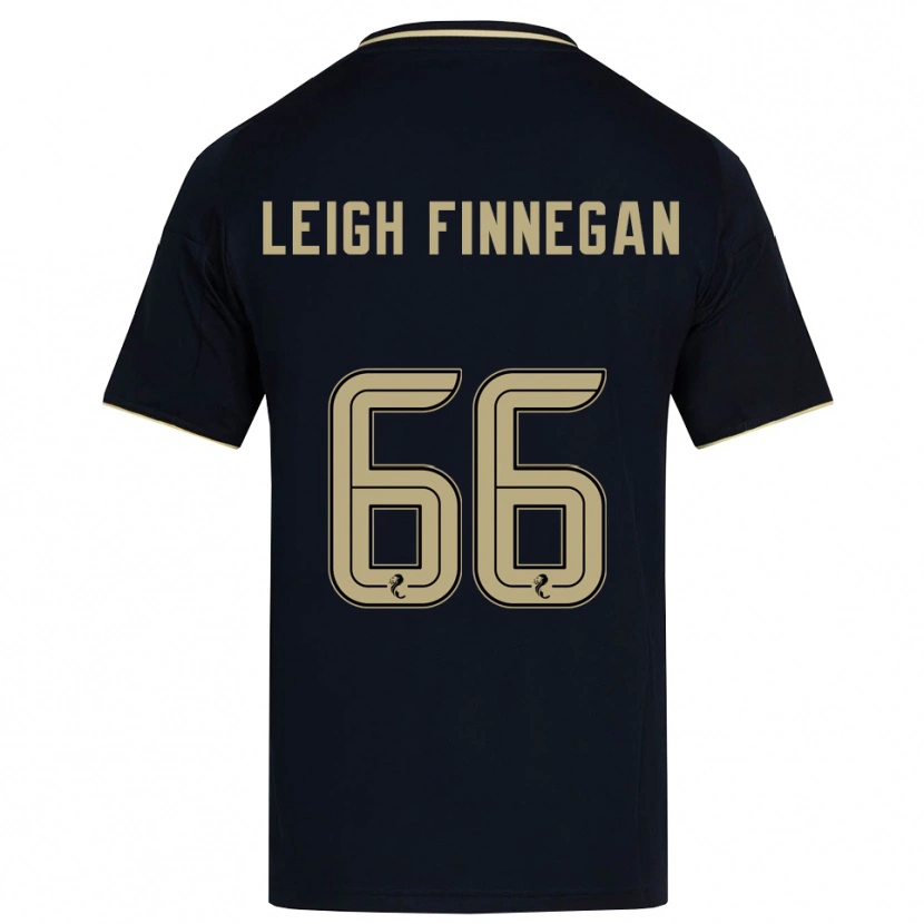 Danxen Niño Camiseta Toni Leigh Finnegan #66 Azul Marino Dorado 2ª Equipación 2025/26 La Camisa