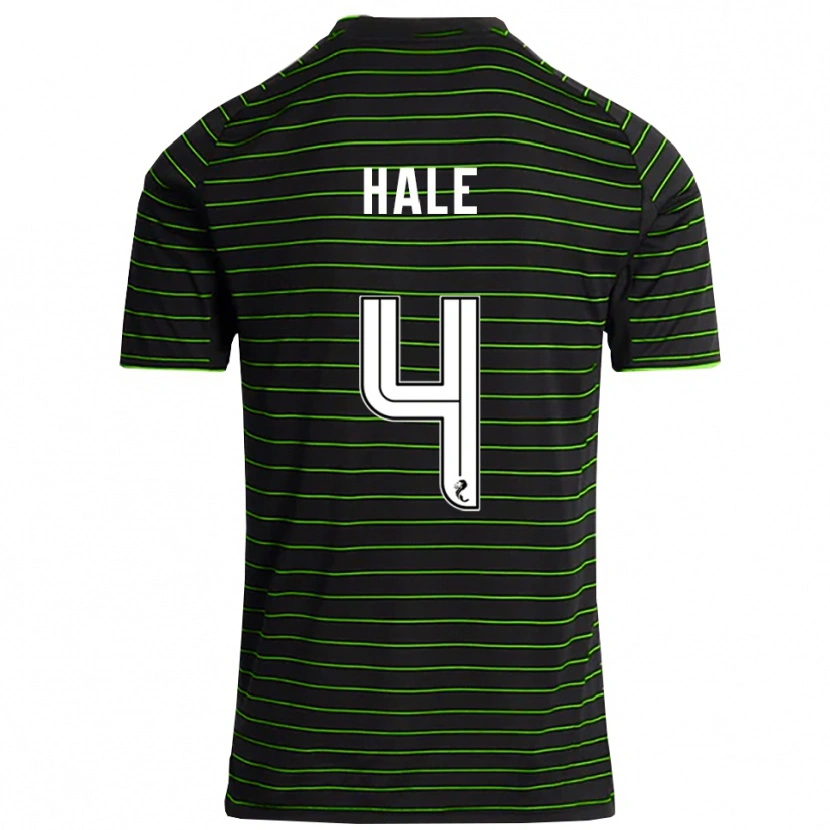 Danxen Niño Camiseta Finlay Hale #4 Negro Verde 2ª Equipación 2025/26 La Camisa
