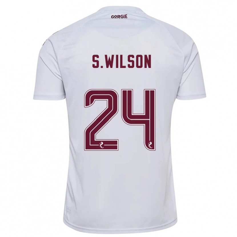 Danxen Niño Camiseta Stanley Wilson #24 Blanco Borgoña 2ª Equipación 2025/26 La Camisa