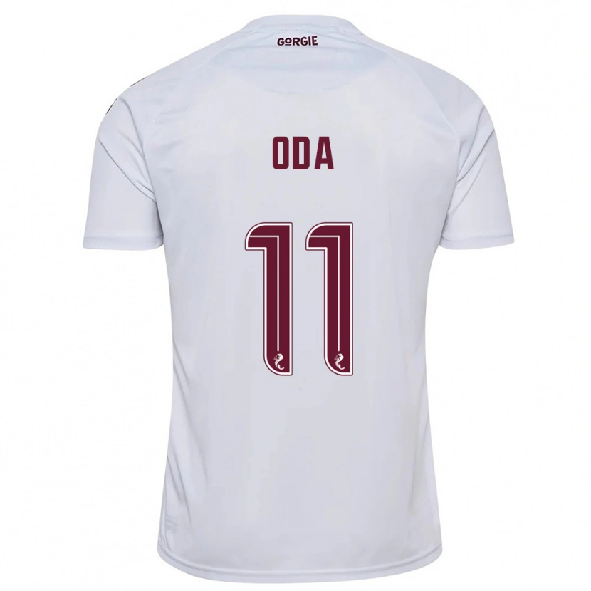 Danxen Niño Camiseta Yutaro Oda #11 Blanco Borgoña 2ª Equipación 2025/26 La Camisa