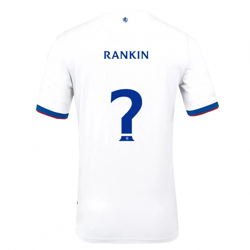 Danxen Niño Camiseta Luca Rankin #0 Blanco Rojo Azul 2ª Equipación 2025/26 La Camisa