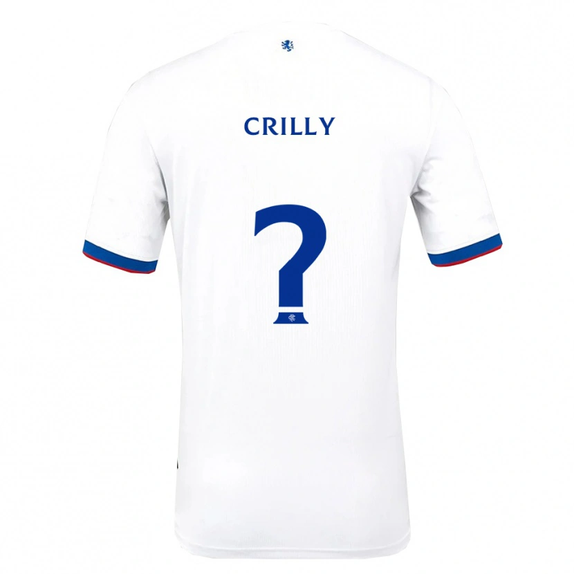 Danxen Niño Camiseta Aiden Crilly #0 Blanco Rojo Azul 2ª Equipación 2025/26 La Camisa