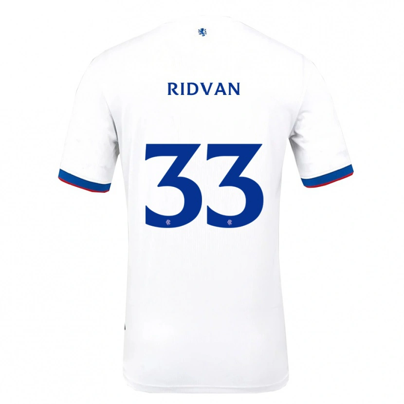 Danxen Niño Camiseta Rıdvan Yılmaz #33 Blanco Rojo Azul 2ª Equipación 2025/26 La Camisa