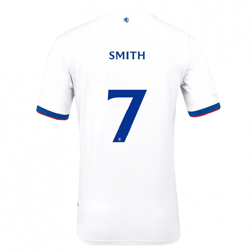 Danxen Niño Camiseta Alexander Smith #7 Blanco Rojo Azul 2ª Equipación 2025/26 La Camisa