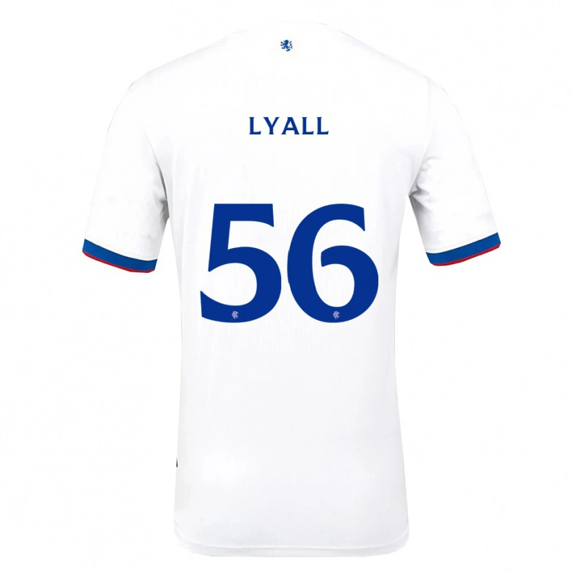 Danxen Niño Camiseta Arron Lyall #56 Blanco Rojo Azul 2ª Equipación 2025/26 La Camisa