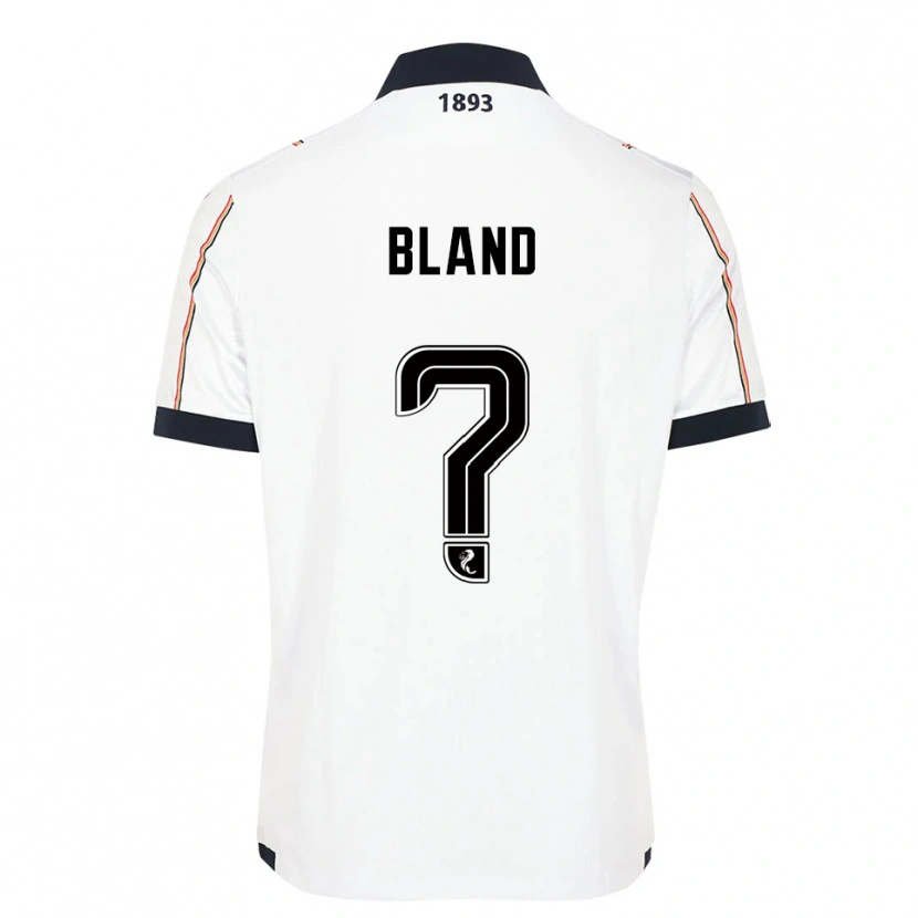 Danxen Niño Camiseta Ryan Bland #0 Blanco Azul Marino Rojo 2ª Equipación 2025/26 La Camisa