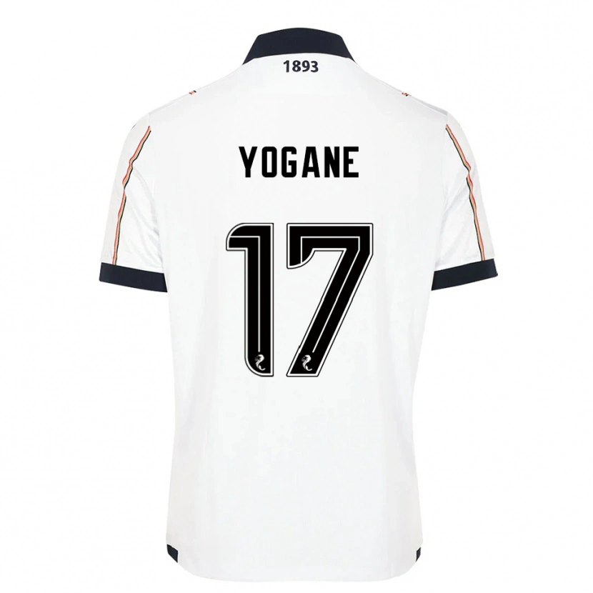 Danxen Niño Camiseta Tony Yogane #17 Blanco Azul Marino Rojo 2ª Equipación 2025/26 La Camisa