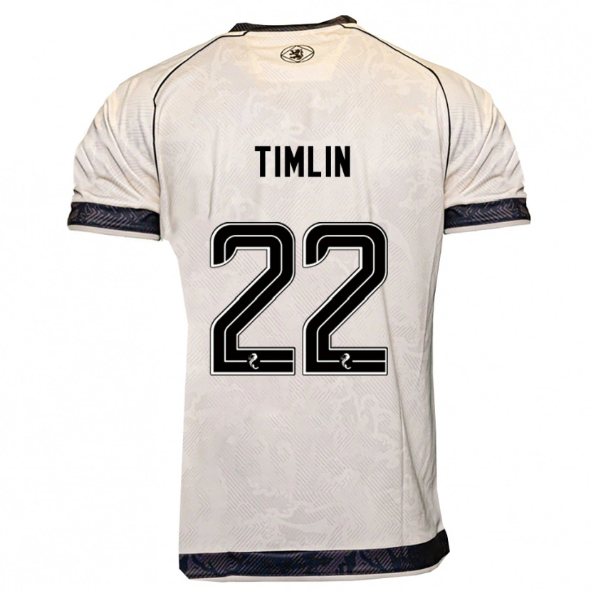 Danxen Niño Camiseta Sophie Timlin #22 Blanco Negro 2ª Equipación 2025/26 La Camisa