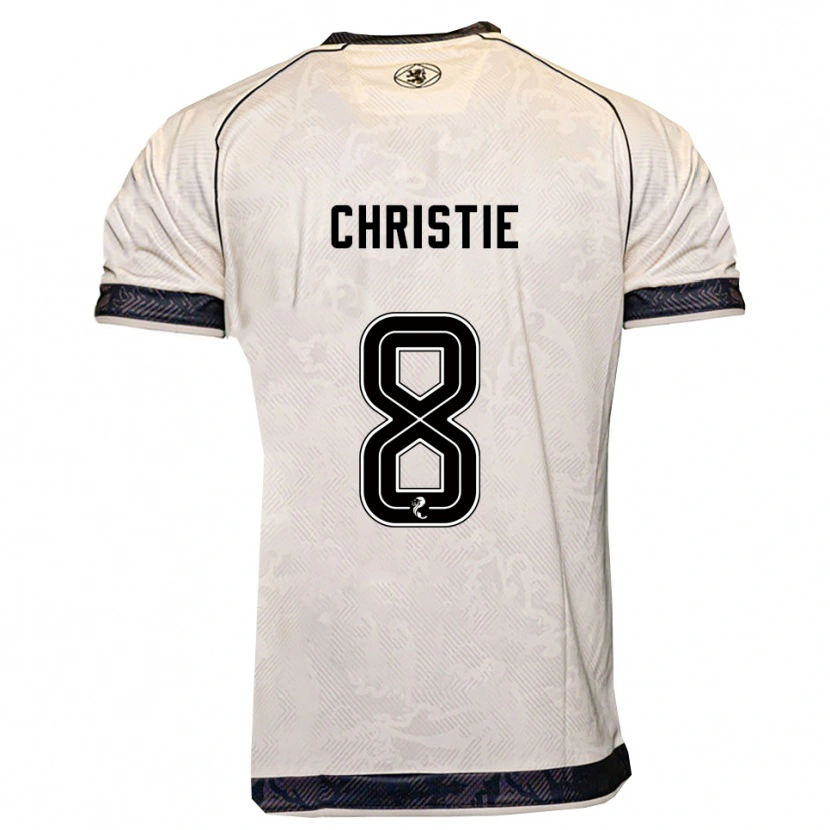 Danxen Niño Camiseta Summer Christie #8 Blanco Negro 2ª Equipación 2025/26 La Camisa