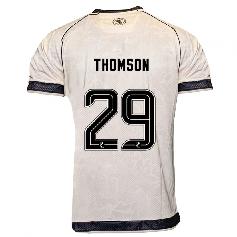 Danxen Niño Camiseta Miller Thomson #29 Blanco Negro 2ª Equipación 2025/26 La Camisa