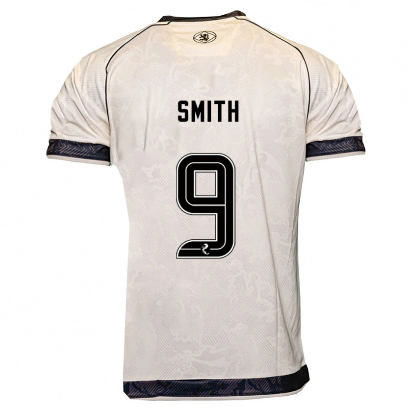 Danxen Niño Camiseta Robyn Smith #9 Blanco Negro 2ª Equipación 2025/26 La Camisa