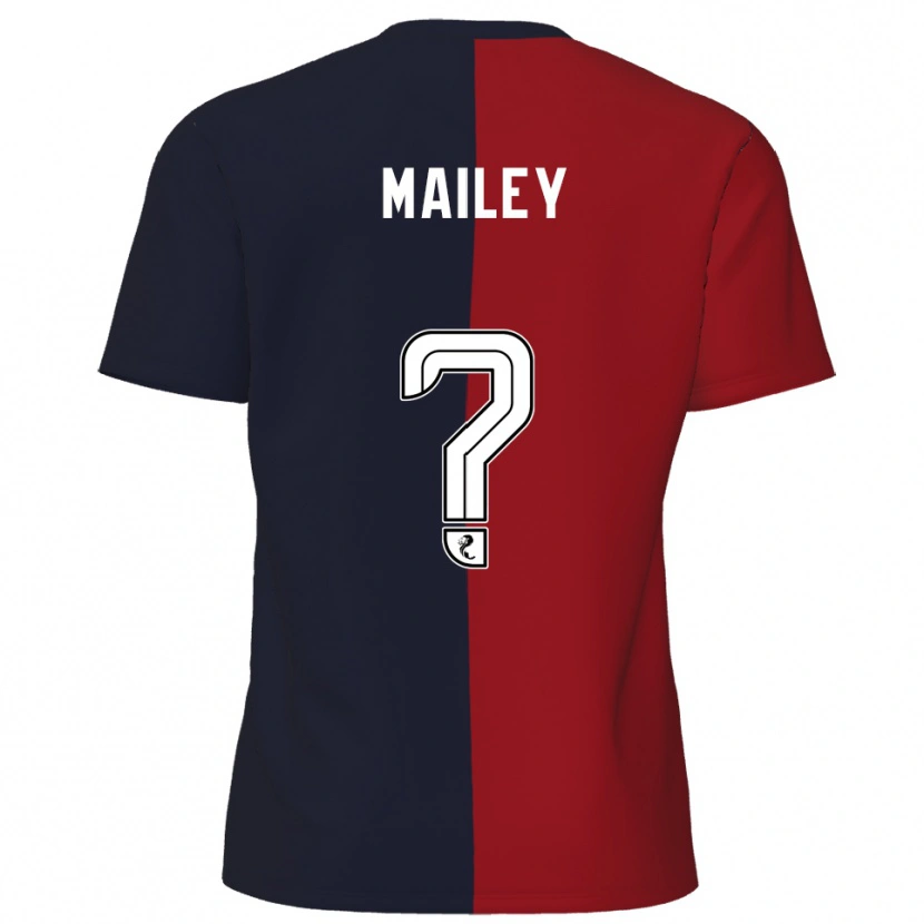 Danxen Niño Camiseta Cara Mailey #0 Rojo Azul Marino 2ª Equipación 2025/26 La Camisa