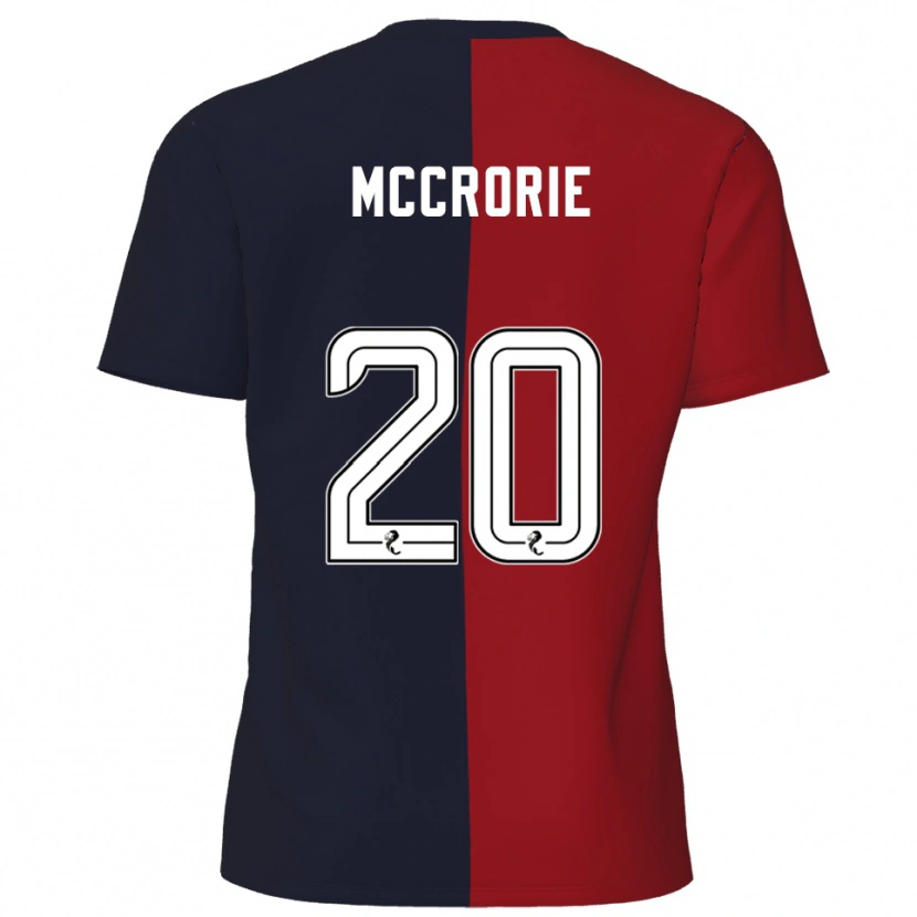 Danxen Niño Camiseta Robby Mccrorie #20 Rojo Azul Marino 2ª Equipación 2025/26 La Camisa