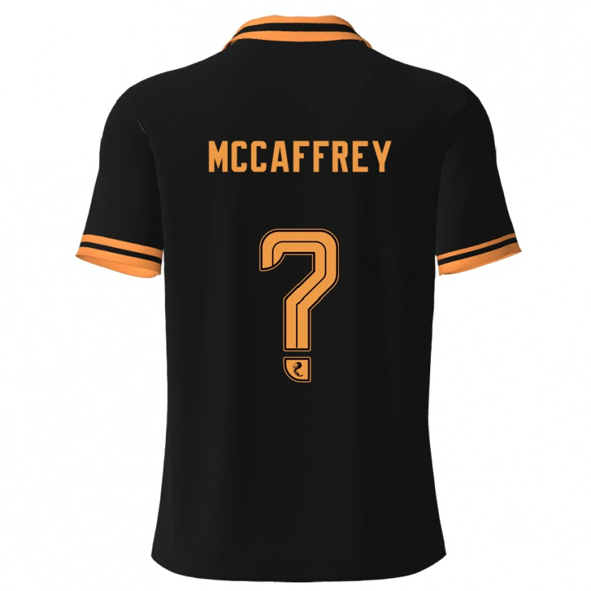 Danxen Niño Camiseta Matthew Mccaffrey #0 Negro Amarillo 2ª Equipación 2025/26 La Camisa