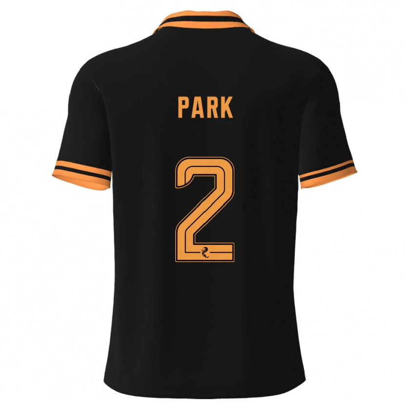 Danxen Niño Camiseta Lily Park #2 Negro Amarillo 2ª Equipación 2025/26 La Camisa