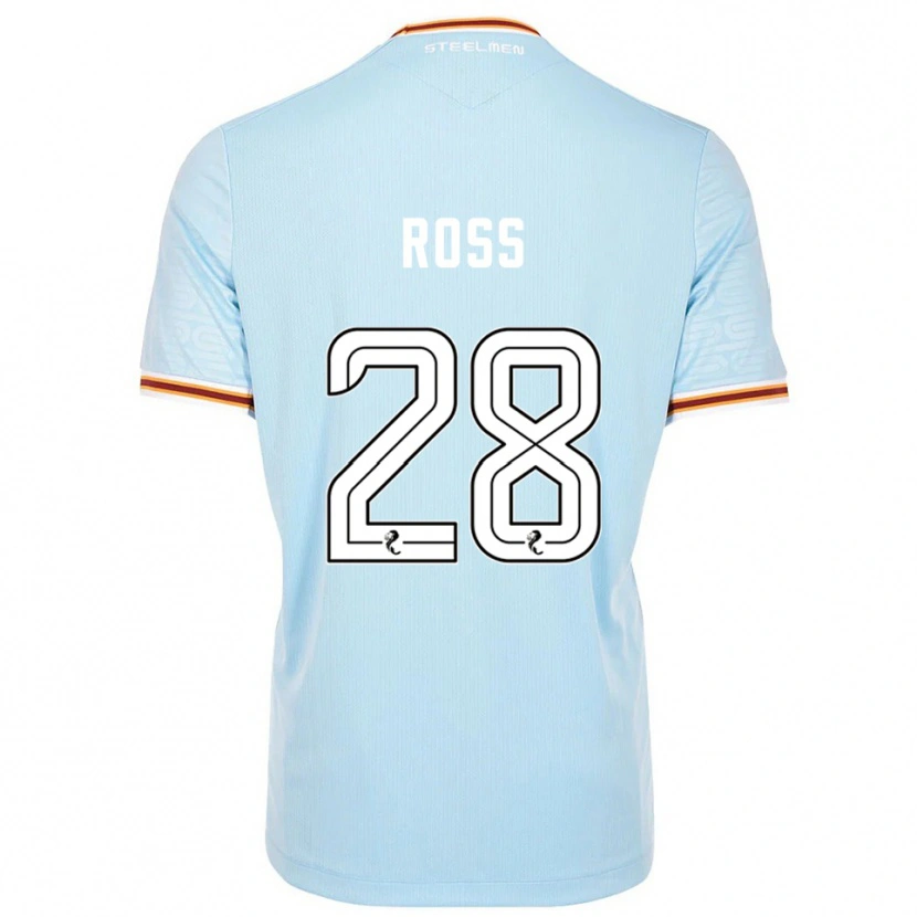 Danxen Niño Camiseta Luca Ross #28 Celeste 2ª Equipación 2025/26 La Camisa