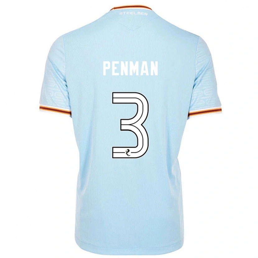 Danxen Niño Camiseta Jenna Penman #3 Celeste 2ª Equipación 2025/26 La Camisa
