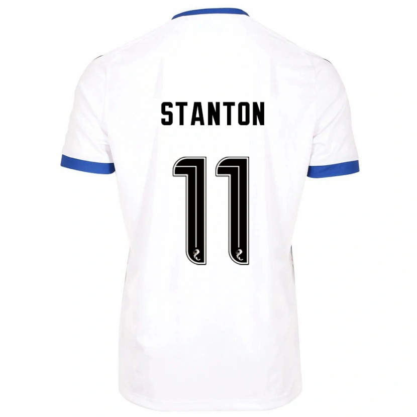 Danxen Niño Camiseta Sam Stanton #11 Blanco Azul 2ª Equipación 2025/26 La Camisa
