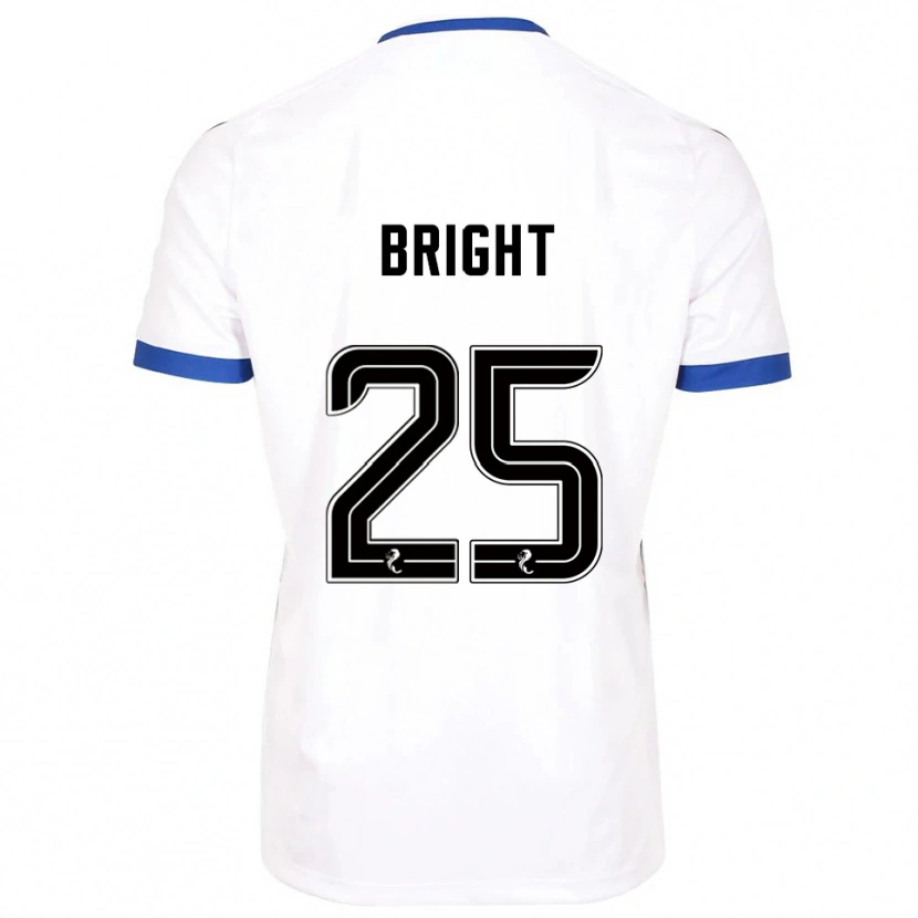 Danxen Niño Camiseta Scott Bright #25 Blanco Azul 2ª Equipación 2025/26 La Camisa