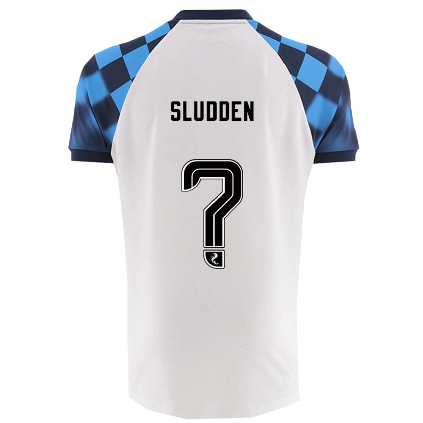 Danxen Niño Camiseta Erin Sludden #0 Blanco Celeste 2ª Equipación 2025/26 La Camisa