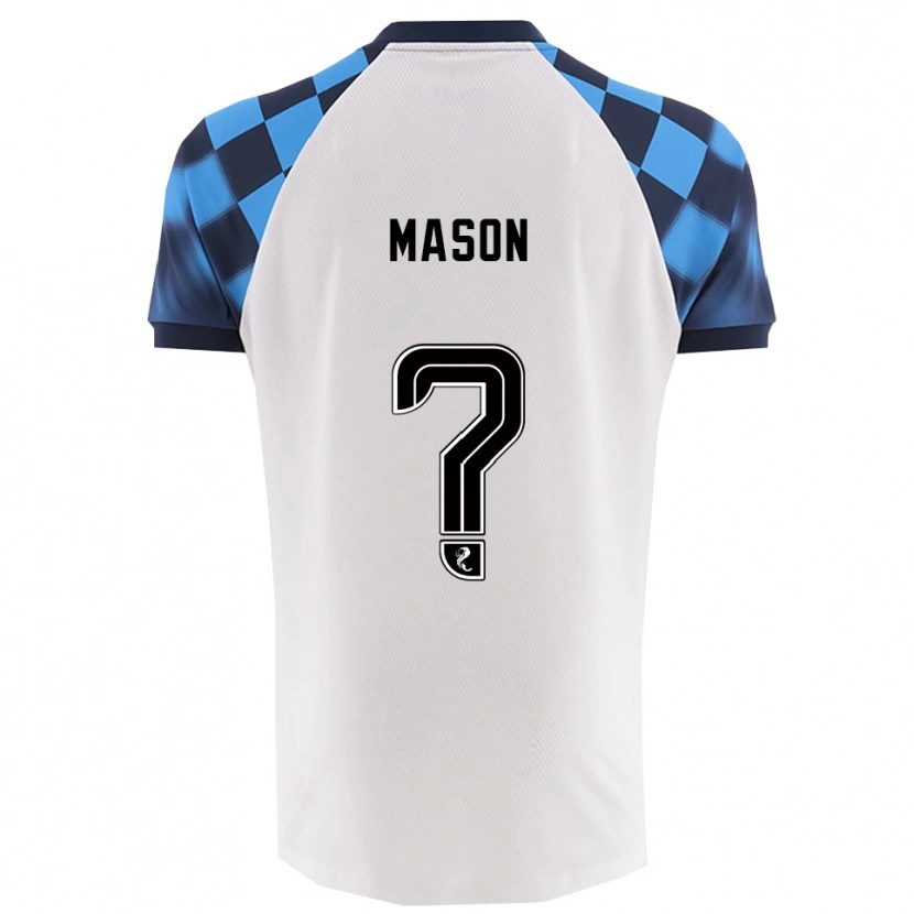 Danxen Niño Camiseta Gemma Mason #0 Blanco Celeste 2ª Equipación 2025/26 La Camisa