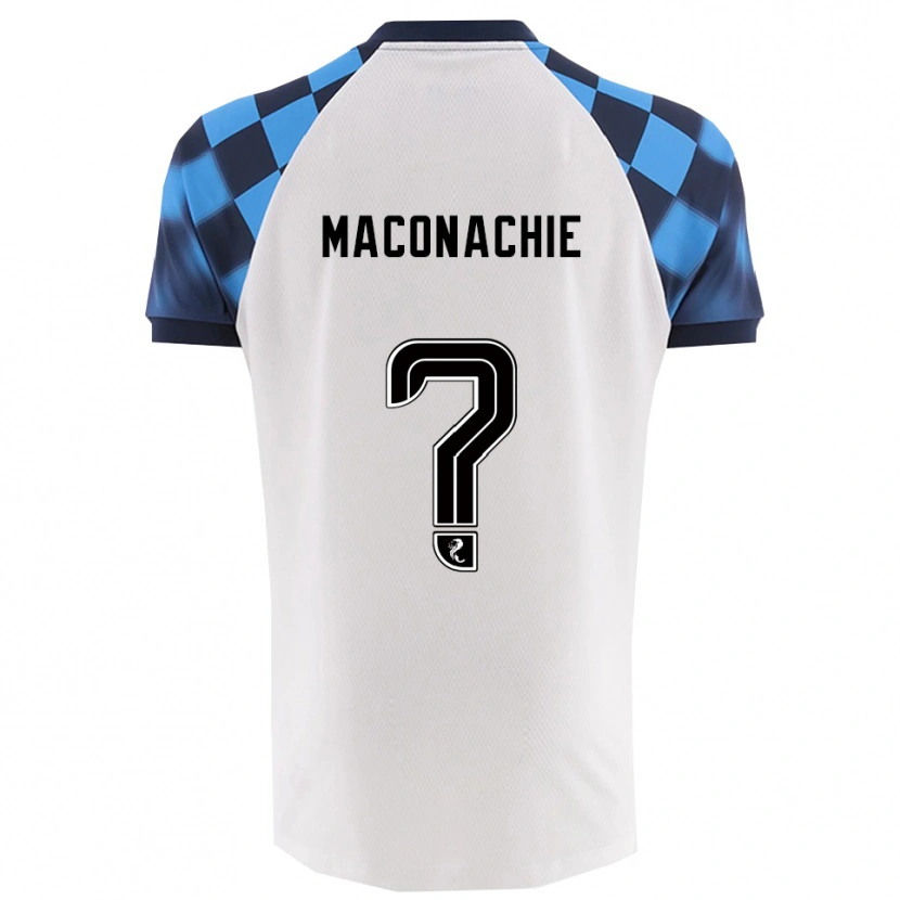 Danxen Niño Camiseta Charlotte Maconachie #0 Blanco Celeste 2ª Equipación 2025/26 La Camisa
