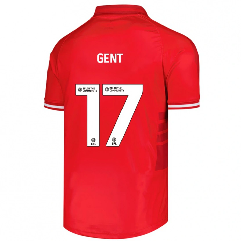 Danxen Hombre Camiseta Georgie Gent #17 Rojo Blanco 1ª Equipación 2025/26 La Camisa
