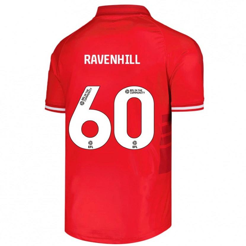 Danxen Hombre Camiseta Rogan Ravenhill #60 Rojo Blanco 1ª Equipación 2025/26 La Camisa