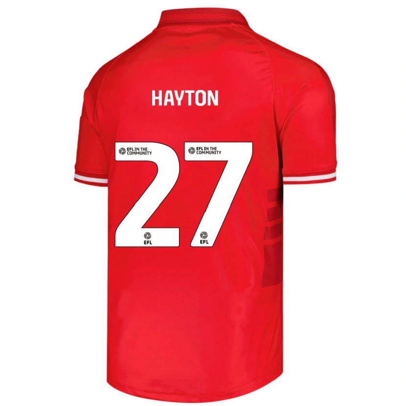 Danxen Hombre Camiseta Adam Hayton #27 Rojo Blanco 1ª Equipación 2025/26 La Camisa