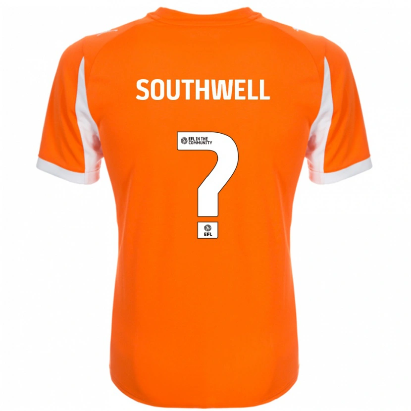 Danxen Hombre Camiseta Olivia Southwell #0 Naranja Blanco 1ª Equipación 2025/26 La Camisa