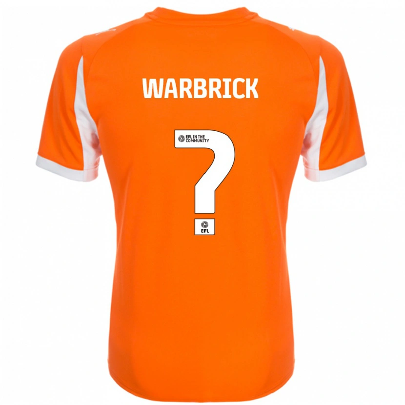 Danxen Hombre Camiseta Cloe Warbrick #0 Naranja Blanco 1ª Equipación 2025/26 La Camisa