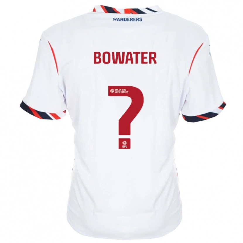 Danxen Hombre Camiseta Madison Bowater #0 Blanco Rojo 1ª Equipación 2025/26 La Camisa