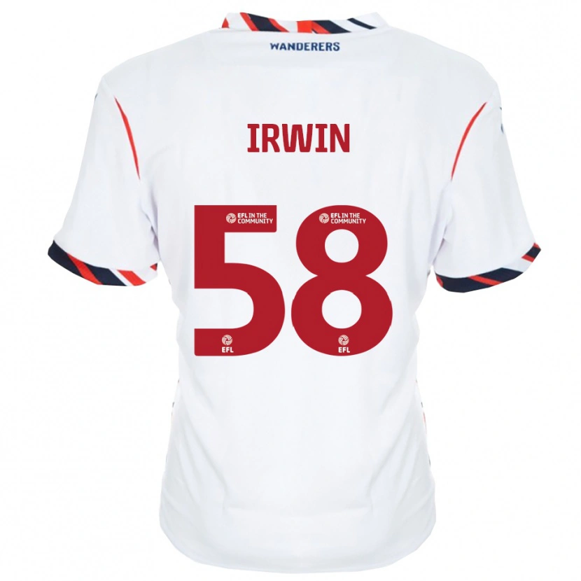 Danxen Hombre Camiseta Harley Irwin #58 Blanco Rojo 1ª Equipación 2025/26 La Camisa
