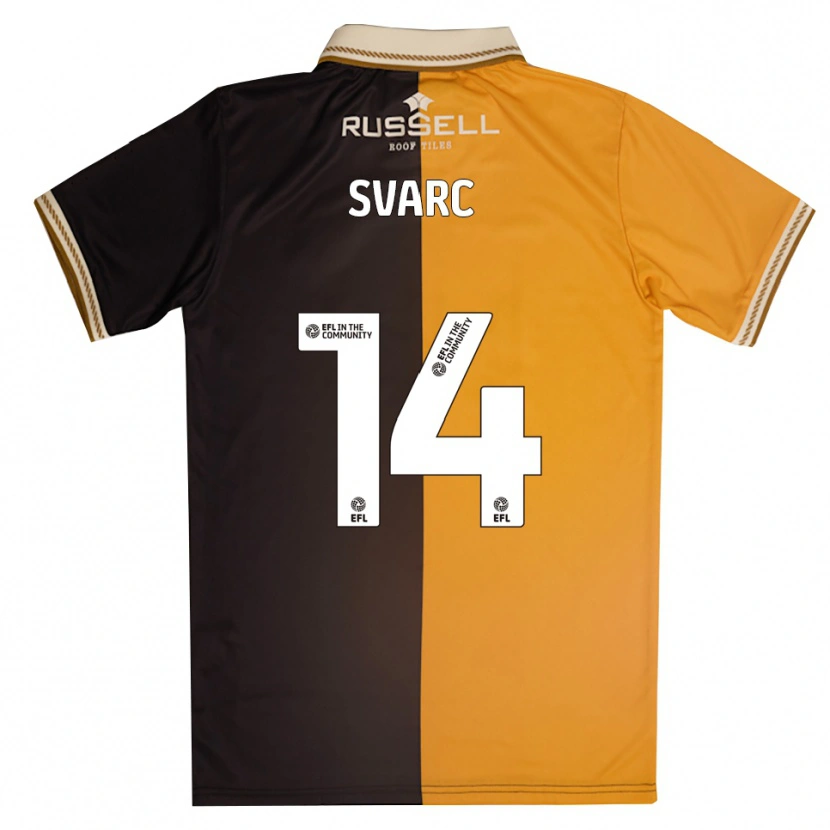 Danxen Hombre Camiseta Kia Svarc #14 Amarillo Negro 1ª Equipación 2025/26 La Camisa
