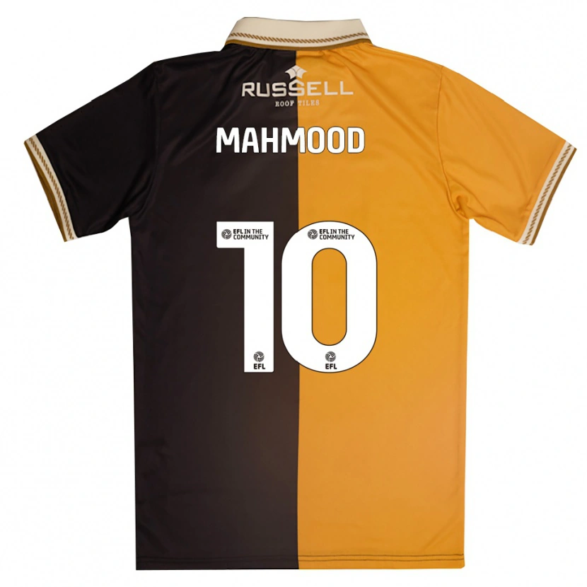 Danxen Hombre Camiseta Hajrah Mahmood #10 Amarillo Negro 1ª Equipación 2025/26 La Camisa