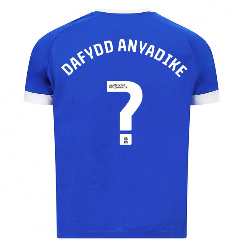 Danxen Hombre Camiseta Noah Dafydd Anyadike #0 Azul Blanco 1ª Equipación 2025/26 La Camisa