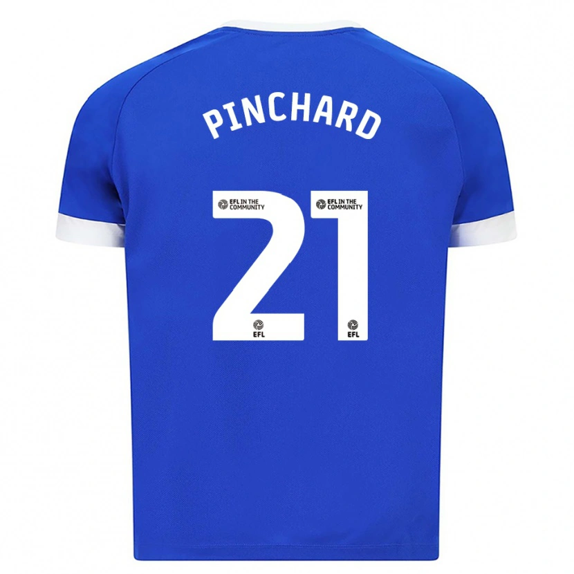 Danxen Hombre Camiseta Cerys Pinchard #21 Azul Blanco 1ª Equipación 2025/26 La Camisa
