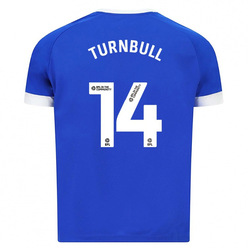 Danxen Hombre Camiseta David Turnbull #14 Azul Blanco 1ª Equipación 2025/26 La Camisa
