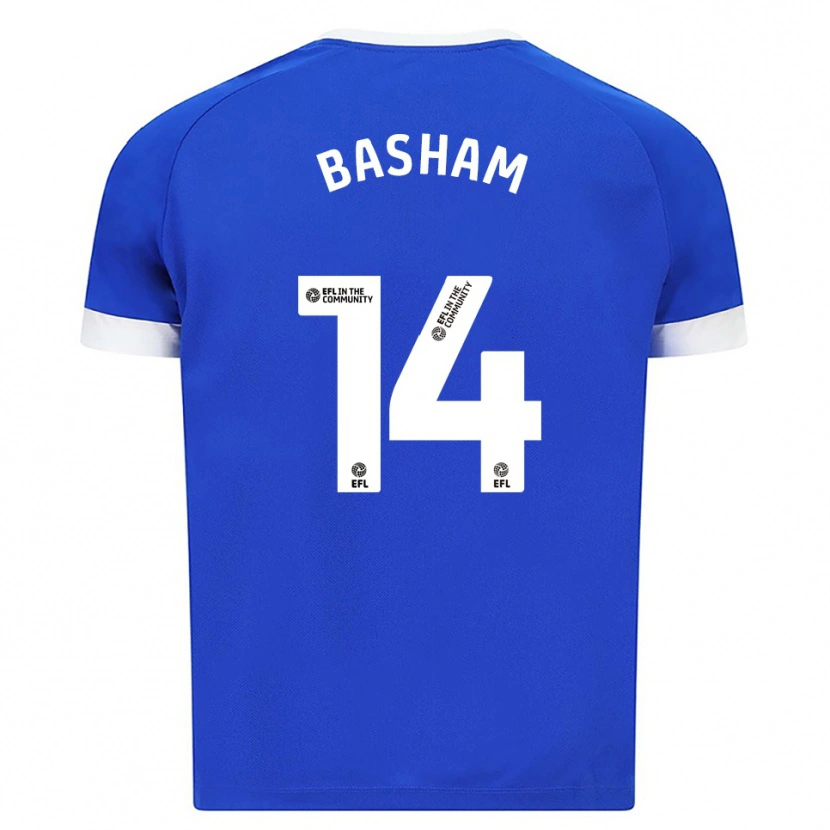 Danxen Hombre Camiseta Olivia Basham #14 Azul Blanco 1ª Equipación 2025/26 La Camisa