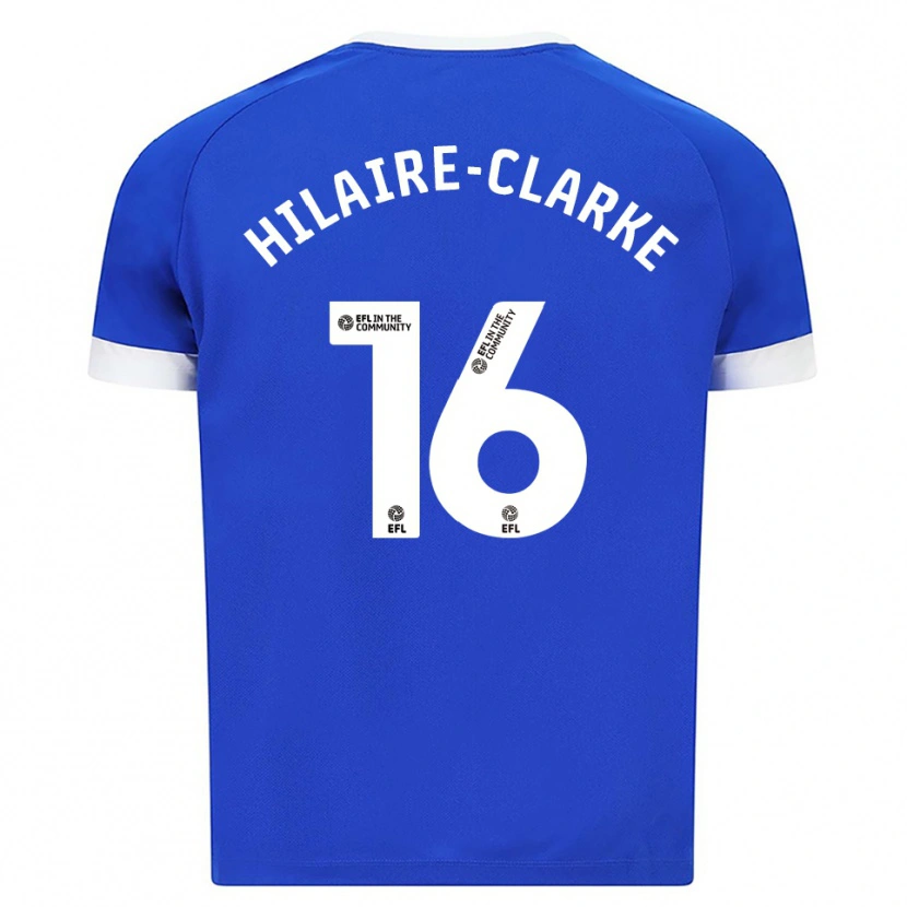 Danxen Hombre Camiseta Riley Hilaire-Clarke #16 Azul Blanco 1ª Equipación 2025/26 La Camisa