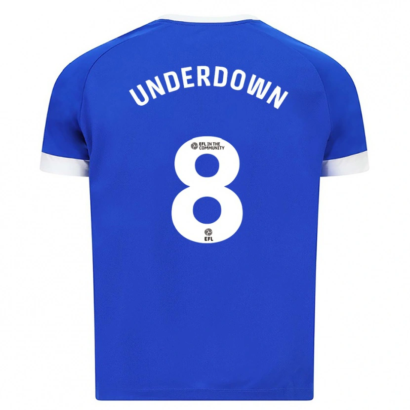 Danxen Hombre Camiseta Kanisha Underdown #8 Azul Blanco 1ª Equipación 2025/26 La Camisa