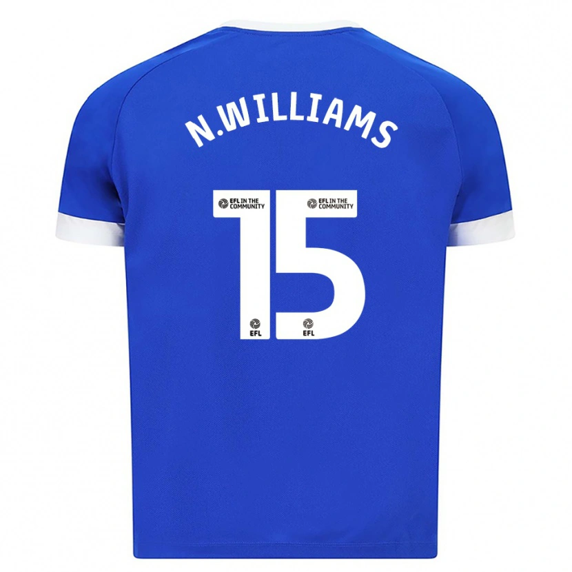 Danxen Hombre Camiseta Noah Williams #15 Azul Blanco 1ª Equipación 2025/26 La Camisa