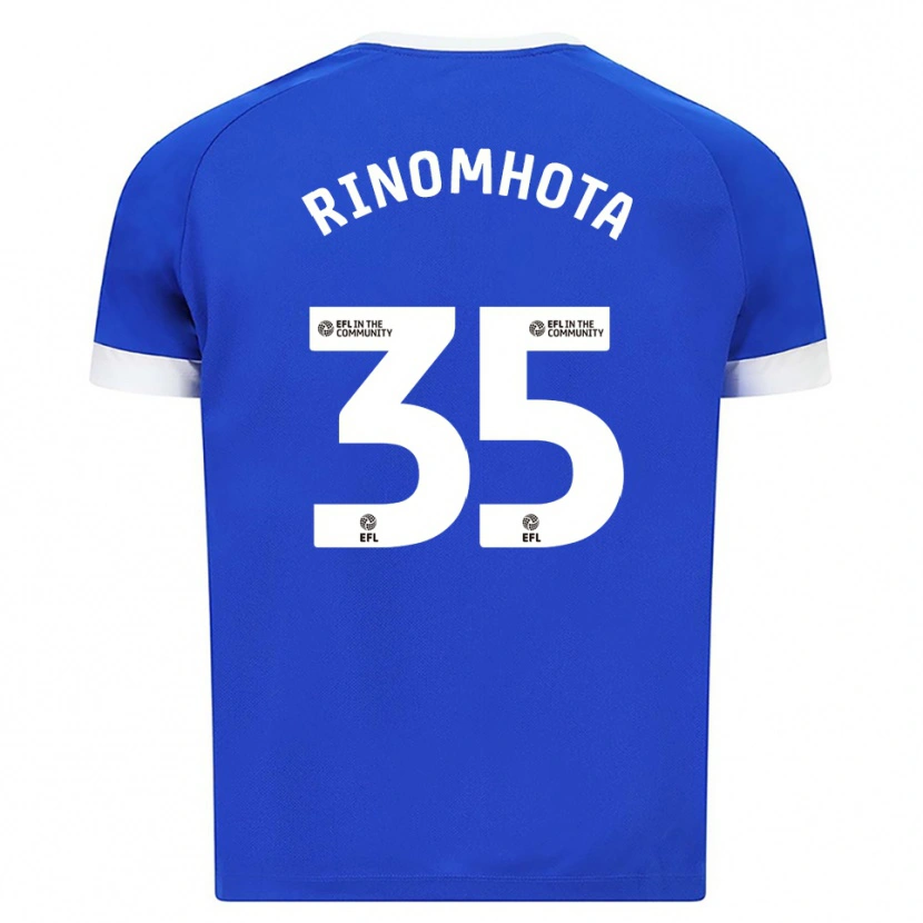 Danxen Hombre Camiseta Andy Rinomhota #35 Azul Blanco 1ª Equipación 2025/26 La Camisa