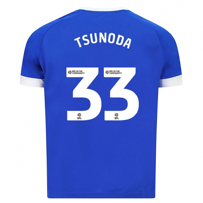 Danxen Hombre Camiseta Ryotaro Tsunoda #33 Azul Blanco 1ª Equipación 2025/26 La Camisa