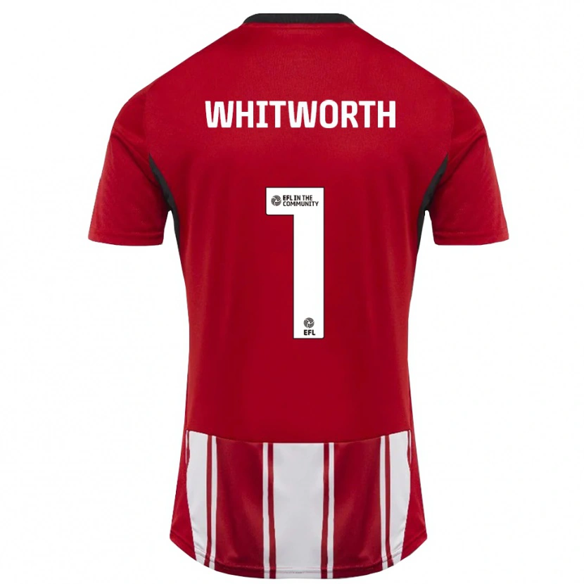 Danxen Hombre Camiseta Joe Whitworth #1 Rojo Blanco Negro 1ª Equipación 2025/26 La Camisa