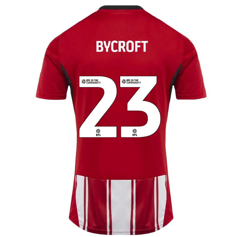 Danxen Hombre Camiseta Jack Bycroft #23 Rojo Blanco Negro 1ª Equipación 2025/26 La Camisa