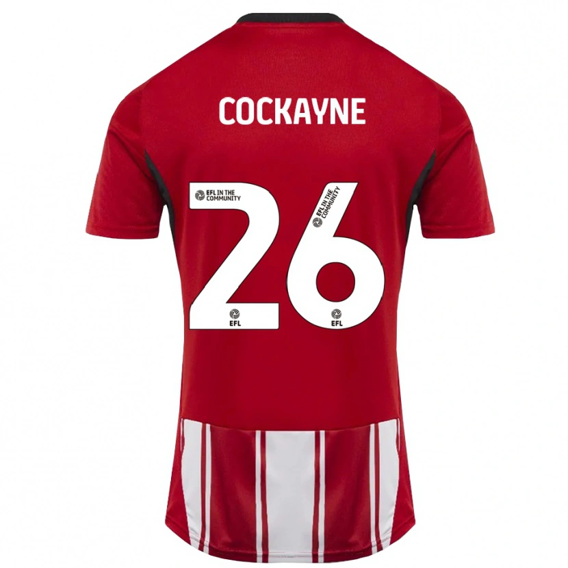 Danxen Hombre Camiseta Jessica Cockayne #26 Rojo Blanco Negro 1ª Equipación 2025/26 La Camisa