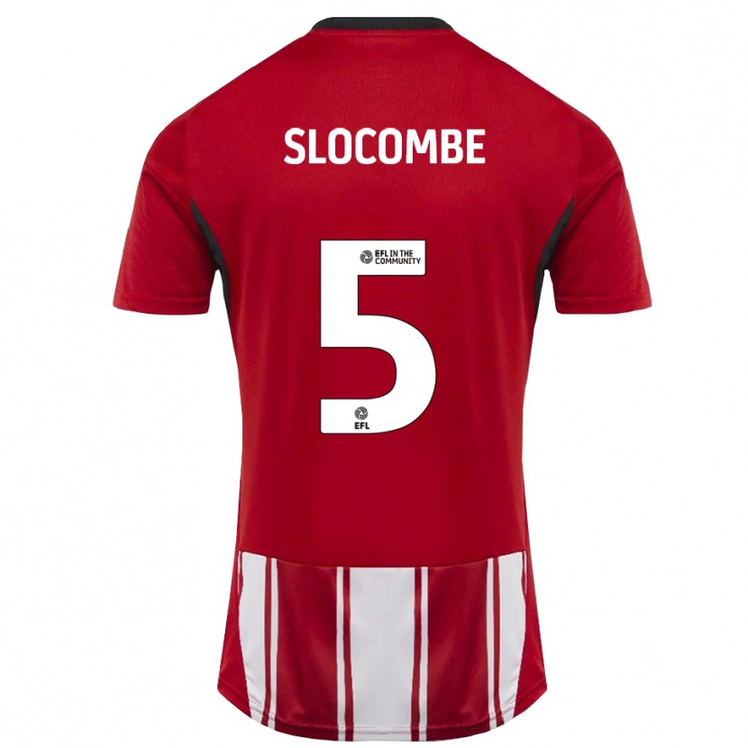 Danxen Hombre Camiseta Fearne Slocombe #5 Rojo Blanco Negro 1ª Equipación 2025/26 La Camisa