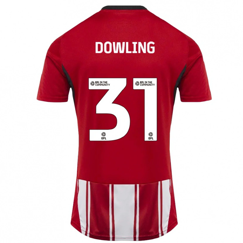 Danxen Hombre Camiseta Lily Dowling #31 Rojo Blanco Negro 1ª Equipación 2025/26 La Camisa